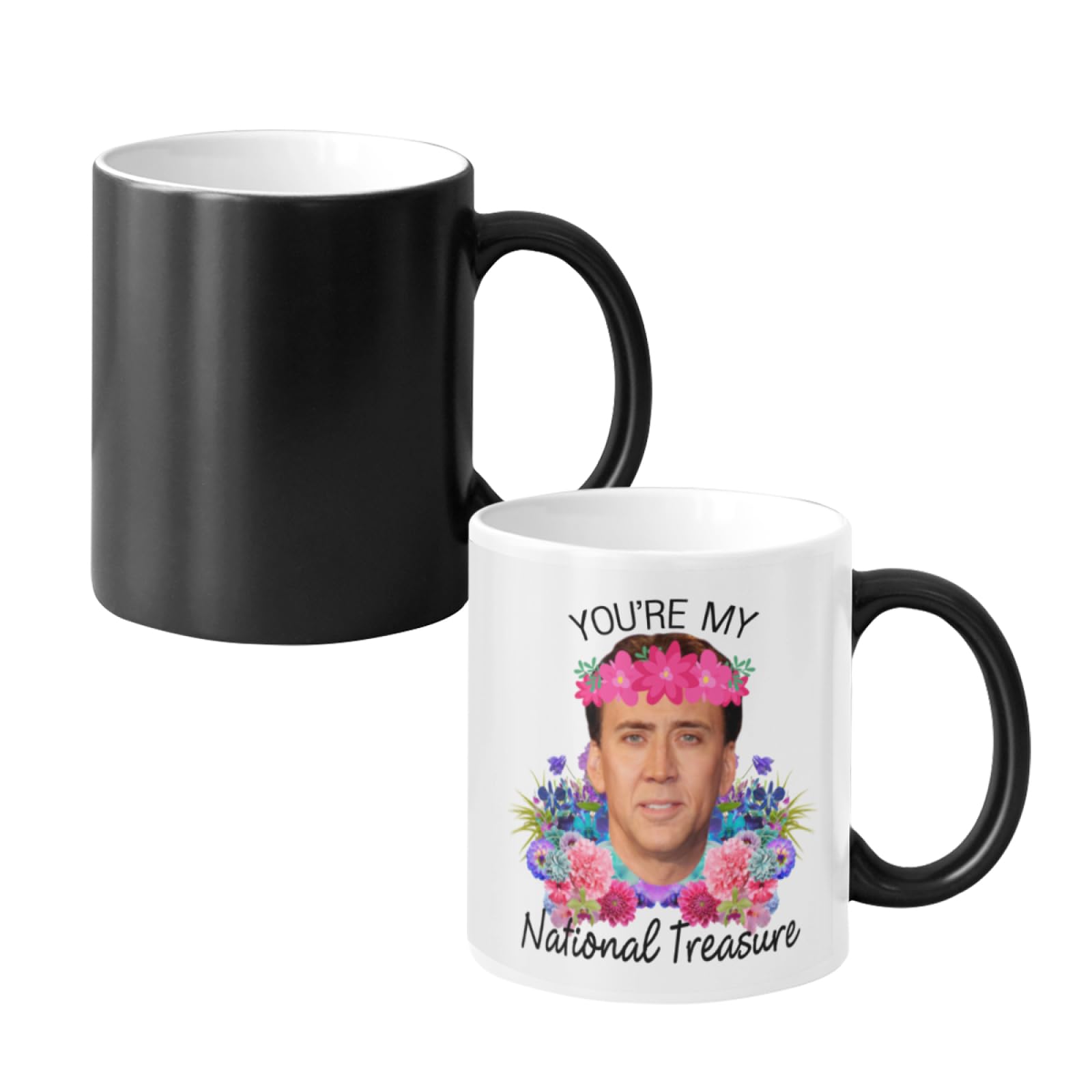 SCSF Youre My National Treasure Morphing Coffee Mugs Heat Reveal Color Change Mug Christmas Mug For Men11 Ounces