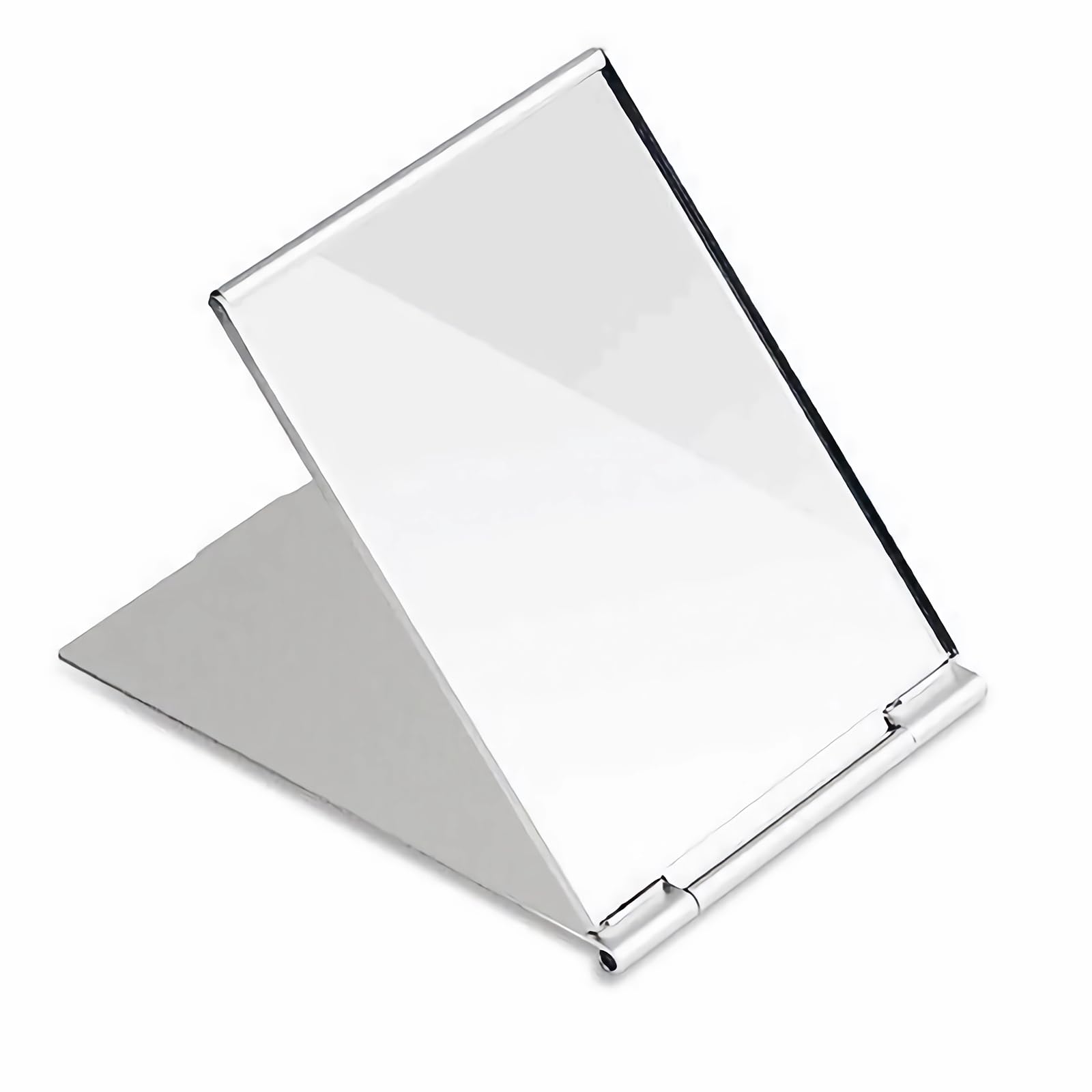 G2PLUS Portable Folding Vanity Mirror Single Side Travel Shower Shaving Mirror  4.5'' x 3.15'' x 0.1'' Small Folding Mirror for Travel  Bathroom  Makeup  Beauty  Grooming