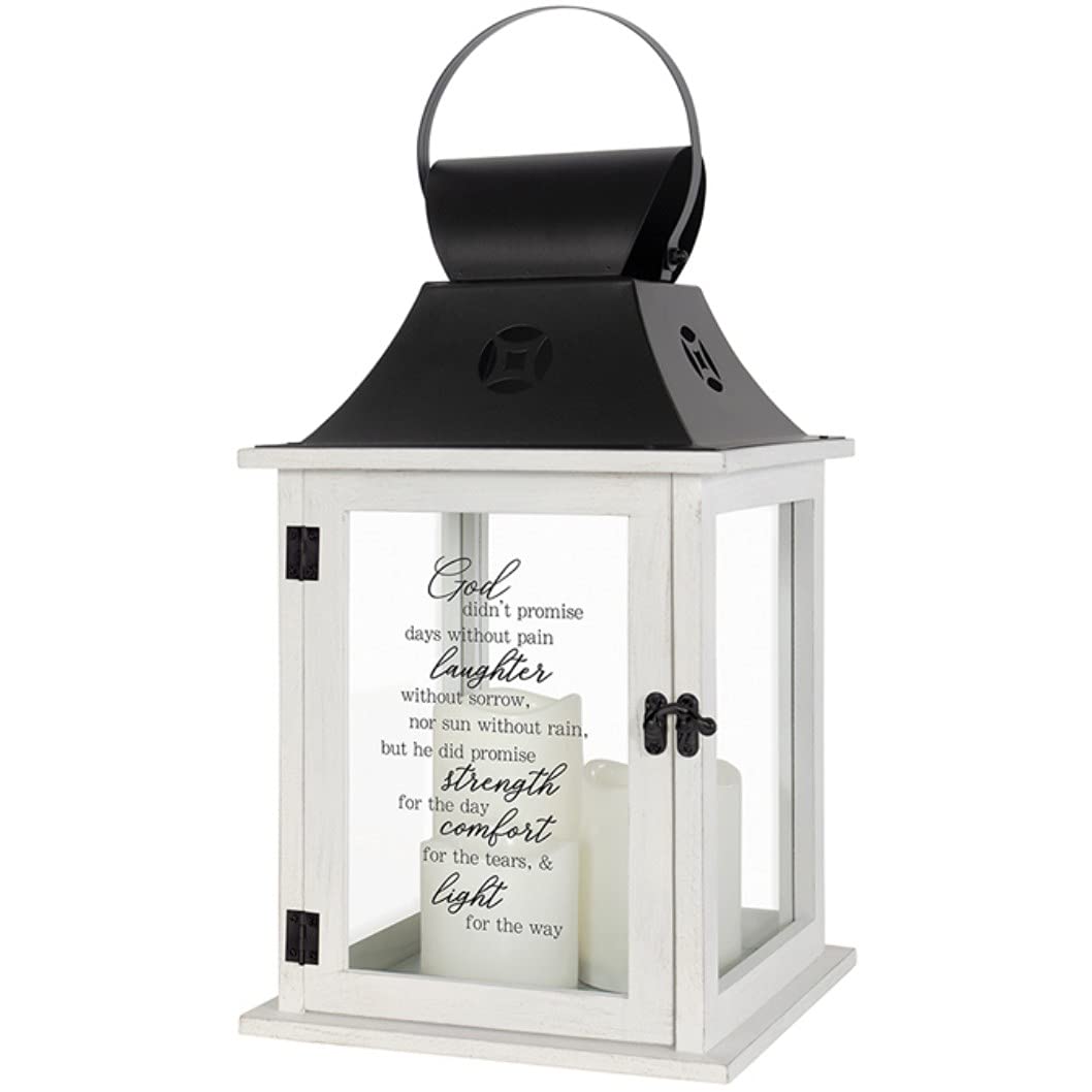 Carson God Didn't Promise Pillar Candle Lantern