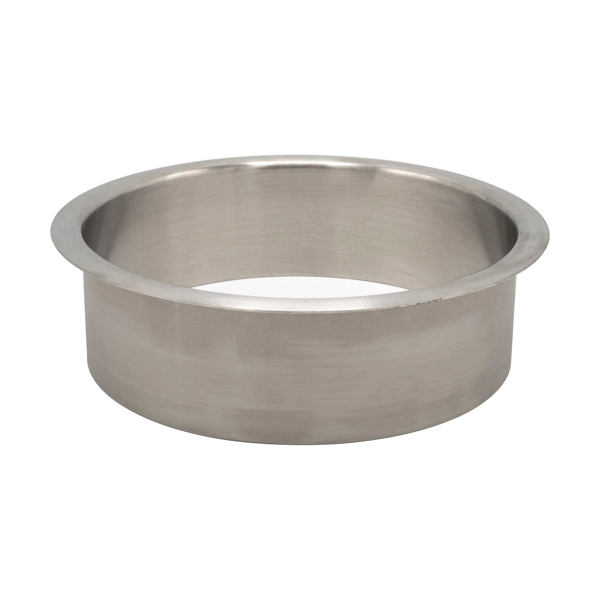 Outwater 6'' (Nominal) Diameter X 2'' Height 304 Polished Stainless Steel Trash Grommets For Countertop Inserted Trash Chutes
