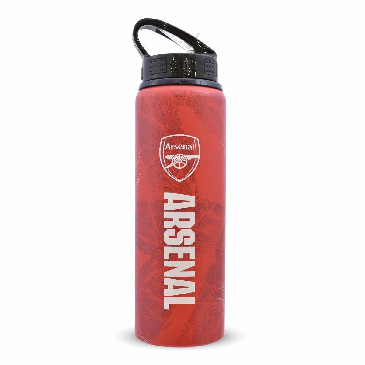 Arsenal FC High Definition Aluminum Water Bottle (26cm x 7cm) (Red/White)
