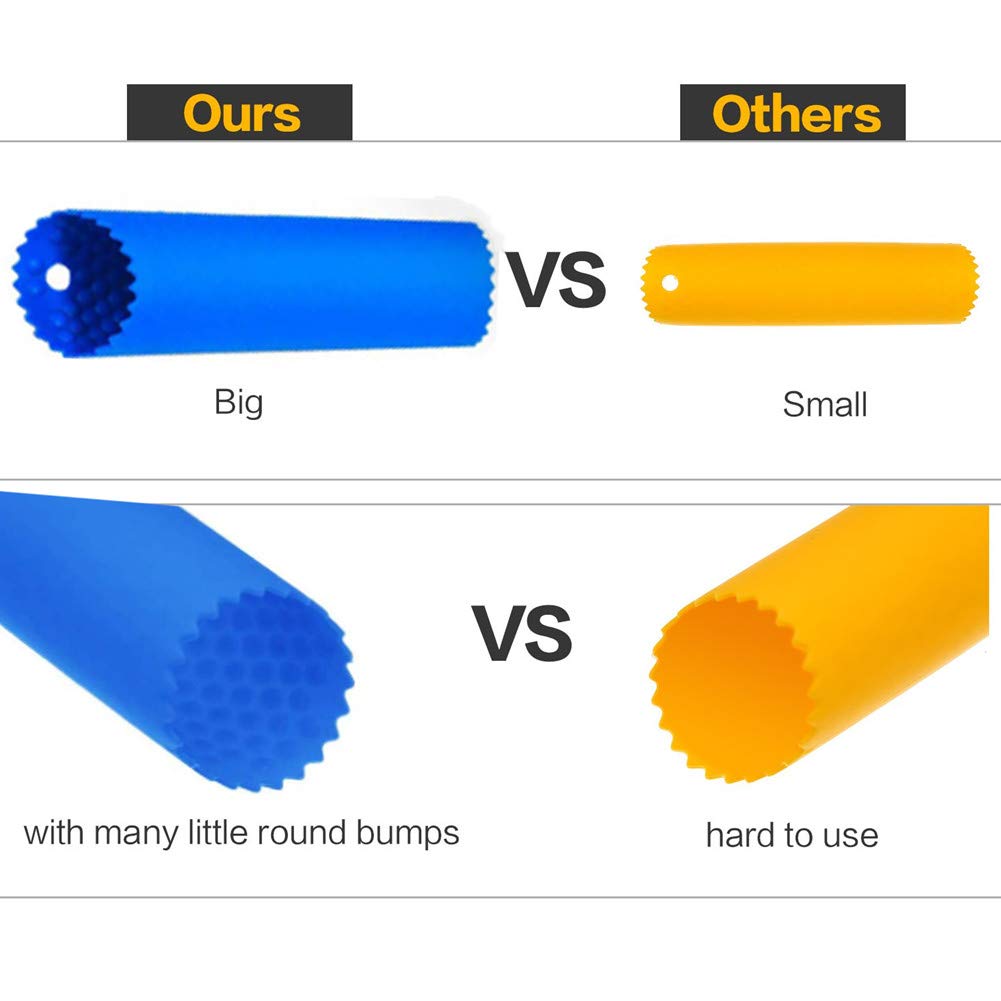 Sinnsally Garlic Peeler Skin Remover Roller Keeper,Easy Quick To Peeled Garlic Cloves With Silicone Tube Roller Garlic Peeling K