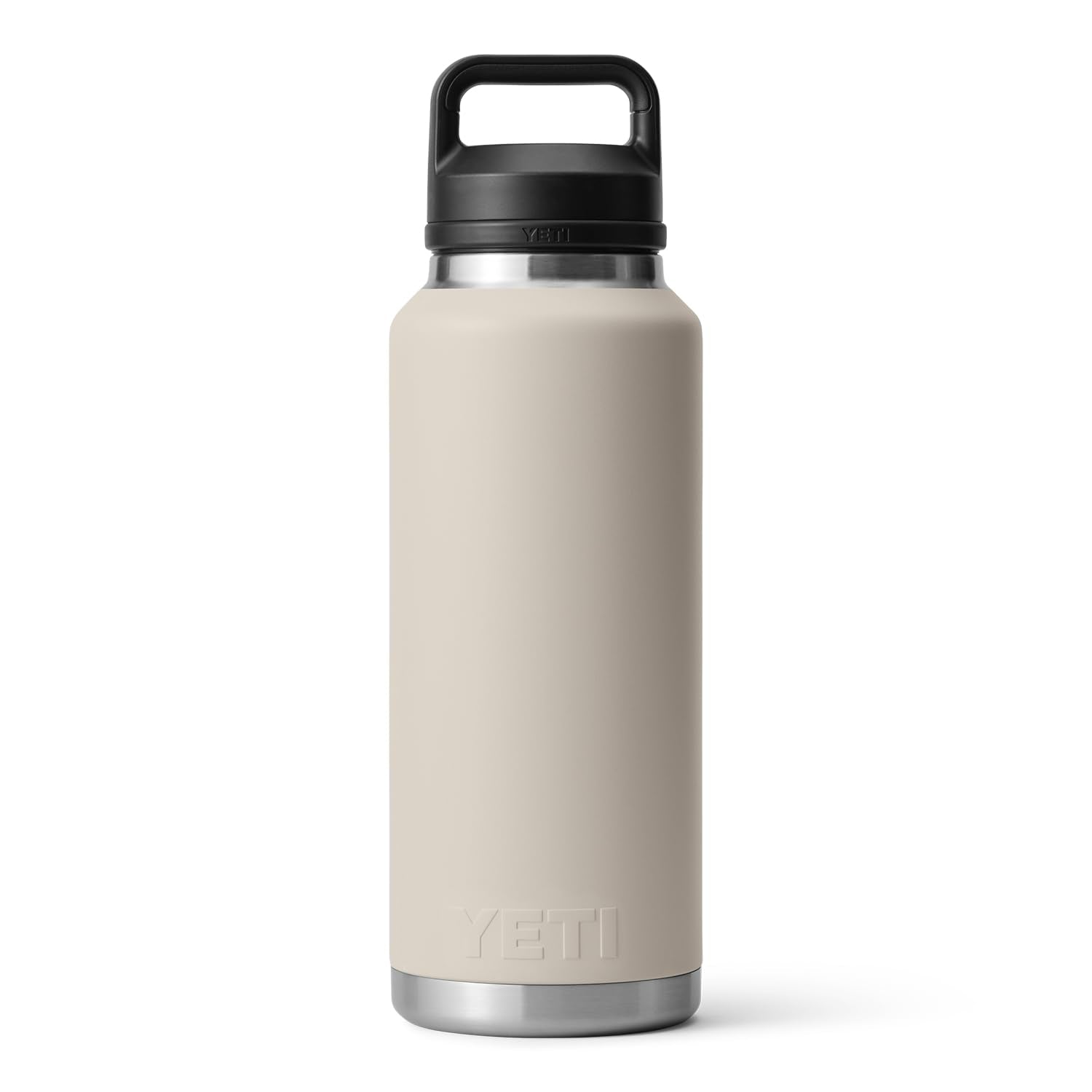 Yeti Rambler 46 Oz Bottle, Vacuum Insulated, Stainless Steel With Chug Cap, Cape Taupe