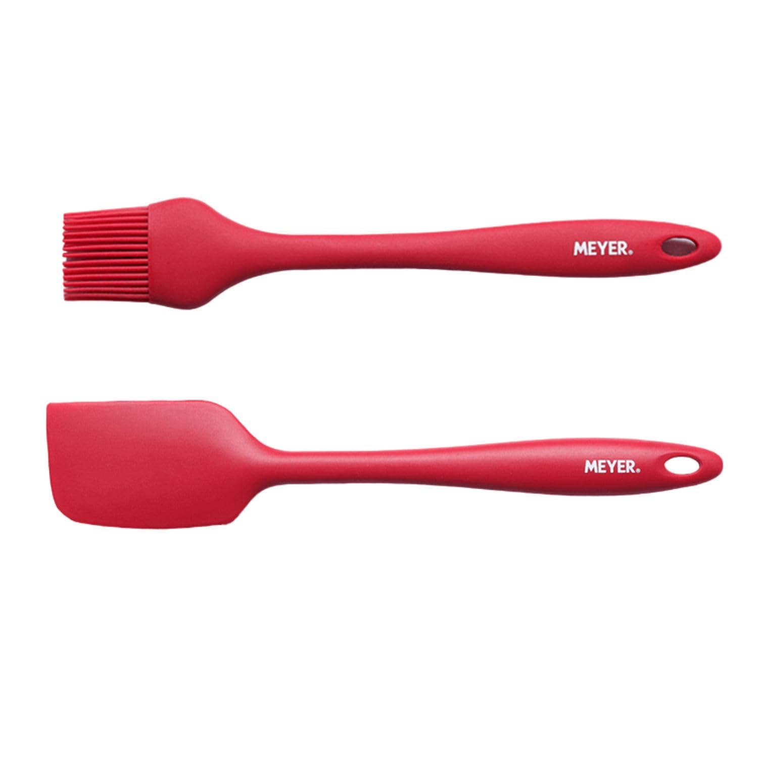 Meyer Silicone Accessories 2 Piece Set  Spatula + Brush | Kitchen Tools | Silicone Spatula For Kitchen | Silicone Brush | Kitch