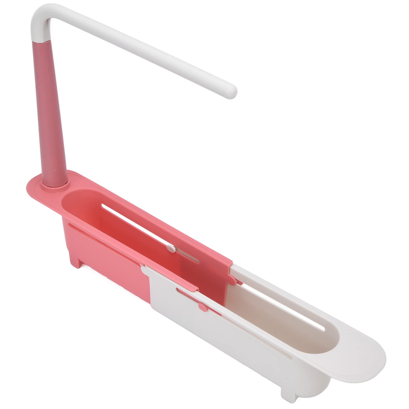 Telescopic Sink Storage Rack, Telescopic 2in1 Sink Expandable Storage Drain Basket Towel Rack Under Sink Organizers Telescopic S
