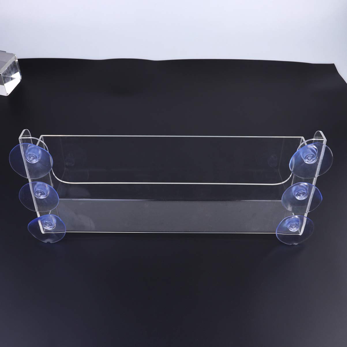 Doitool Suction Cup Refrigerator Rack Organizer, Clear Acrylic Refrigerator Storage Shelf For Refrigerator To Can Hold Spices, J