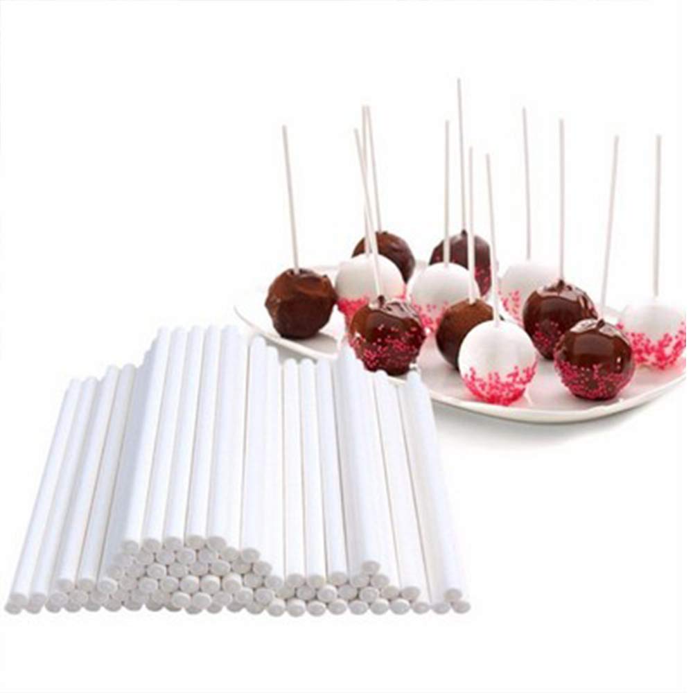 Lollipop Stick (6 Inch), Candy Wrappers And Twist Ties Set, 100 Papery Lollipop Sticks (6 Inch), 200 Lollipop Bags And 200 Twist