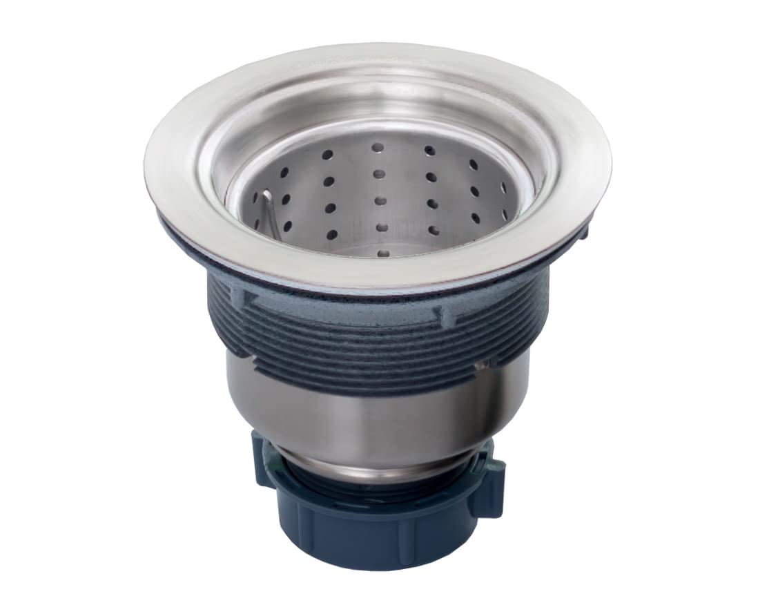 Miseno Universal Kitchen Sink Drain With Removable Colander Strainer Stainless Steel