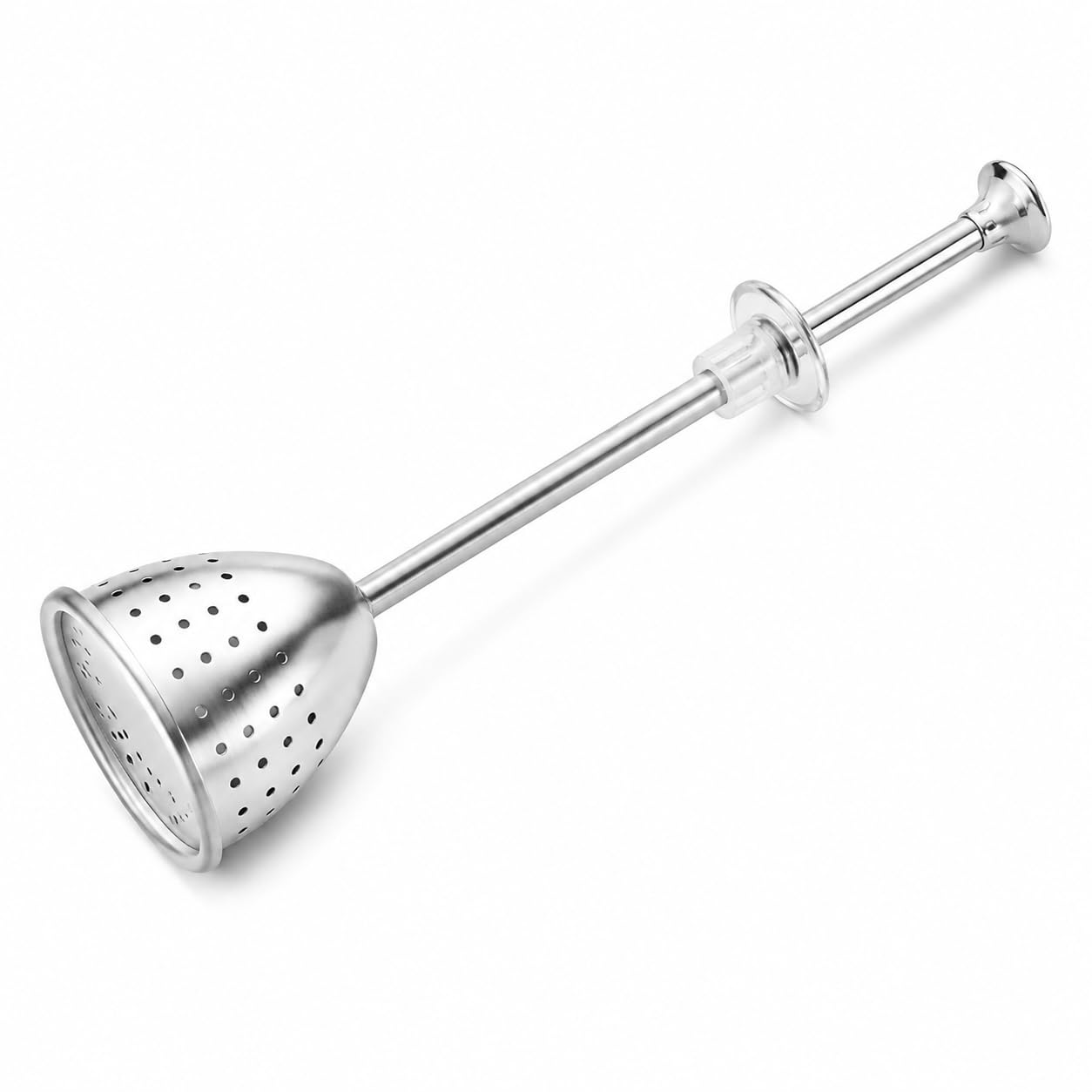 Satmarhz Stainless Steel Tea Infuser With Telescopic Handle, Reusable Fine Mesh Tea Strainer Basket, Loose Leaf Filter For Home 