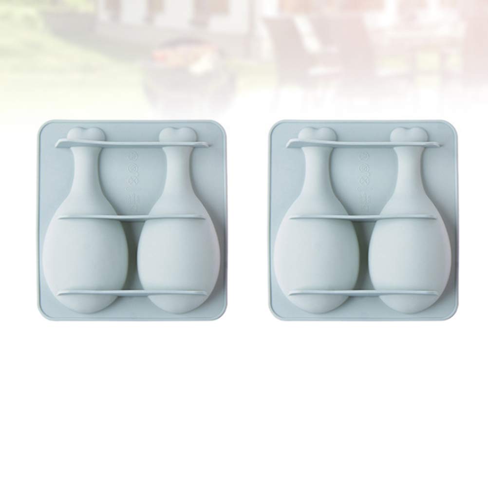 Yarnow Cook Mold 2Pcs Silicone Cake Mold Chicken Leg Shape Design Baking Tool For Chocolate Cake Cookie (Blue) Blue