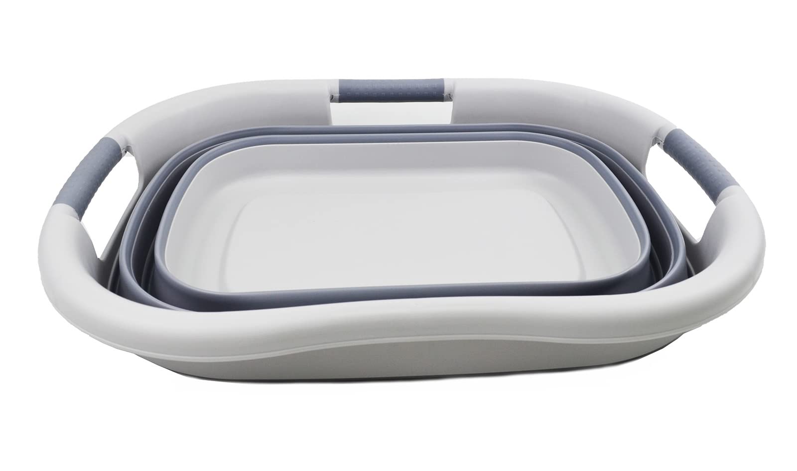 Sammart 30L (7.9 Gallon) Collapsible Plastic Laundry Basket - Foldable Pop Up Storage Container/Organizer - Portable Washing Tub