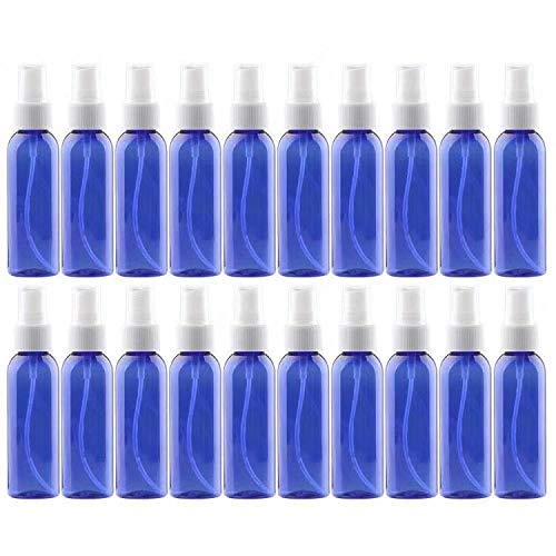 20Pcs Spray Bottles 2 Ounces Small Blue Empty Bottles Plastic Mist Spray Bottle For Diy Home Plantsaromatherapy Beauty Care