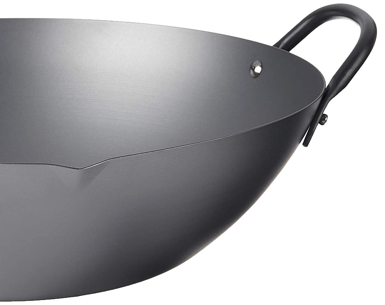 Yoshikawa Black Steel Canton Wok, 13