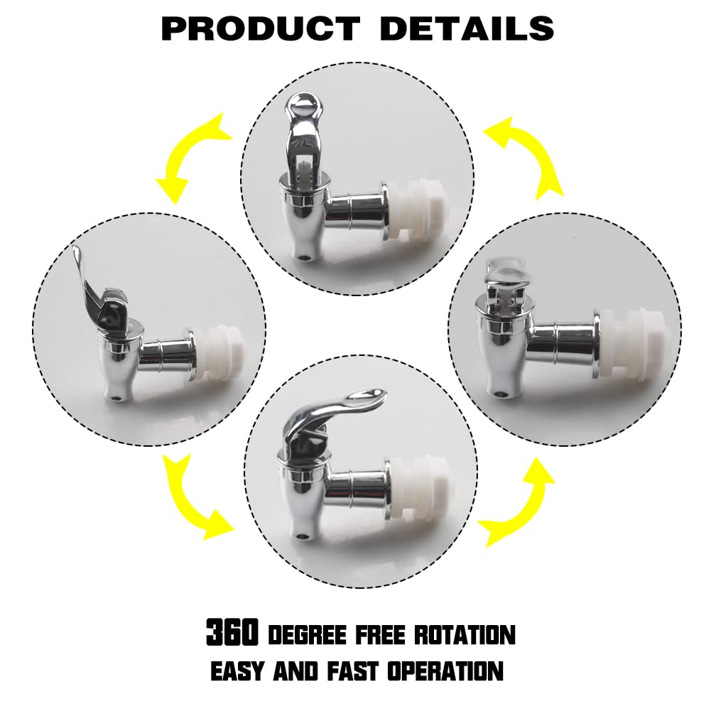 Drink Dispenser Spigot Spout Replacement Push Style Cooler Faucet For Beverage Dispenser Carafe Water Bottle Jug Ceramic Water C