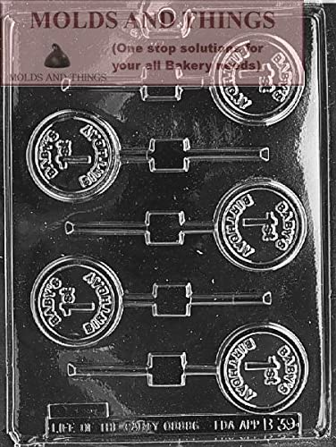 Baby'S 1St Birthday Lolly Chocolate Candy Mold With Copywrited Candy Making Instruction