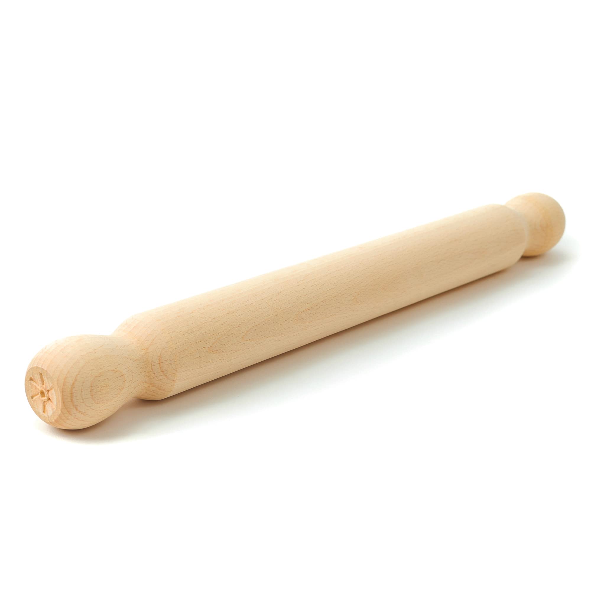 Tuuli Kitchen - French Wooden Rolling Pin, Baking Roller For Rolling Out Pizza, Pasta, Puff And Other Doughs, 40 X 4 Cm