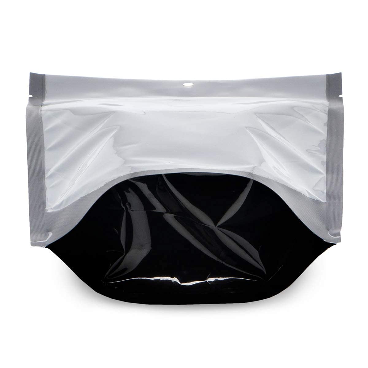 100 Pcs 6''X9.5'' Mylar Clear/Black Nylon Resealable Stand Up Bags Heat Seal Zipper Lock Reusable Storage Pouches For Zip Food S