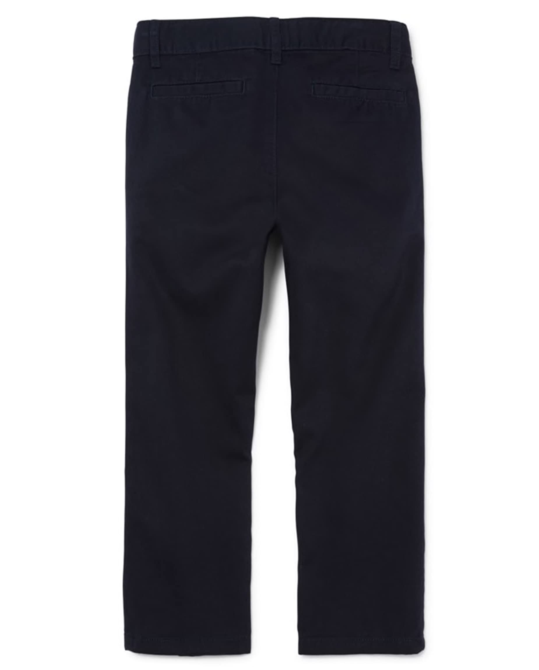 The Childrens Place Boys Stretch Chino Pants, Flaxnew Navy 4 Pack, 12