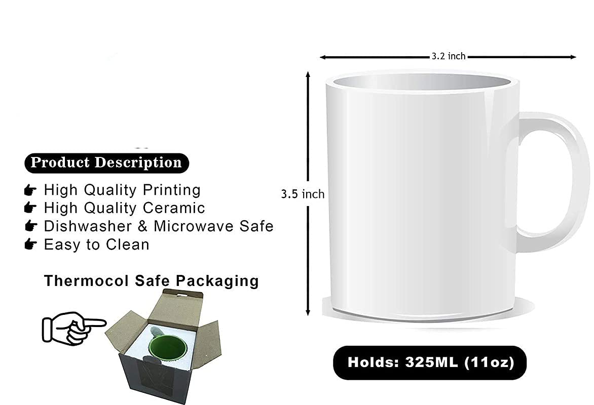 Sawardawalas Ceramic Printed Coffee Mug Special For Father Birthday | Anniversary | FatherS Day Gift For Dad | Dad Gift, 330 Ml