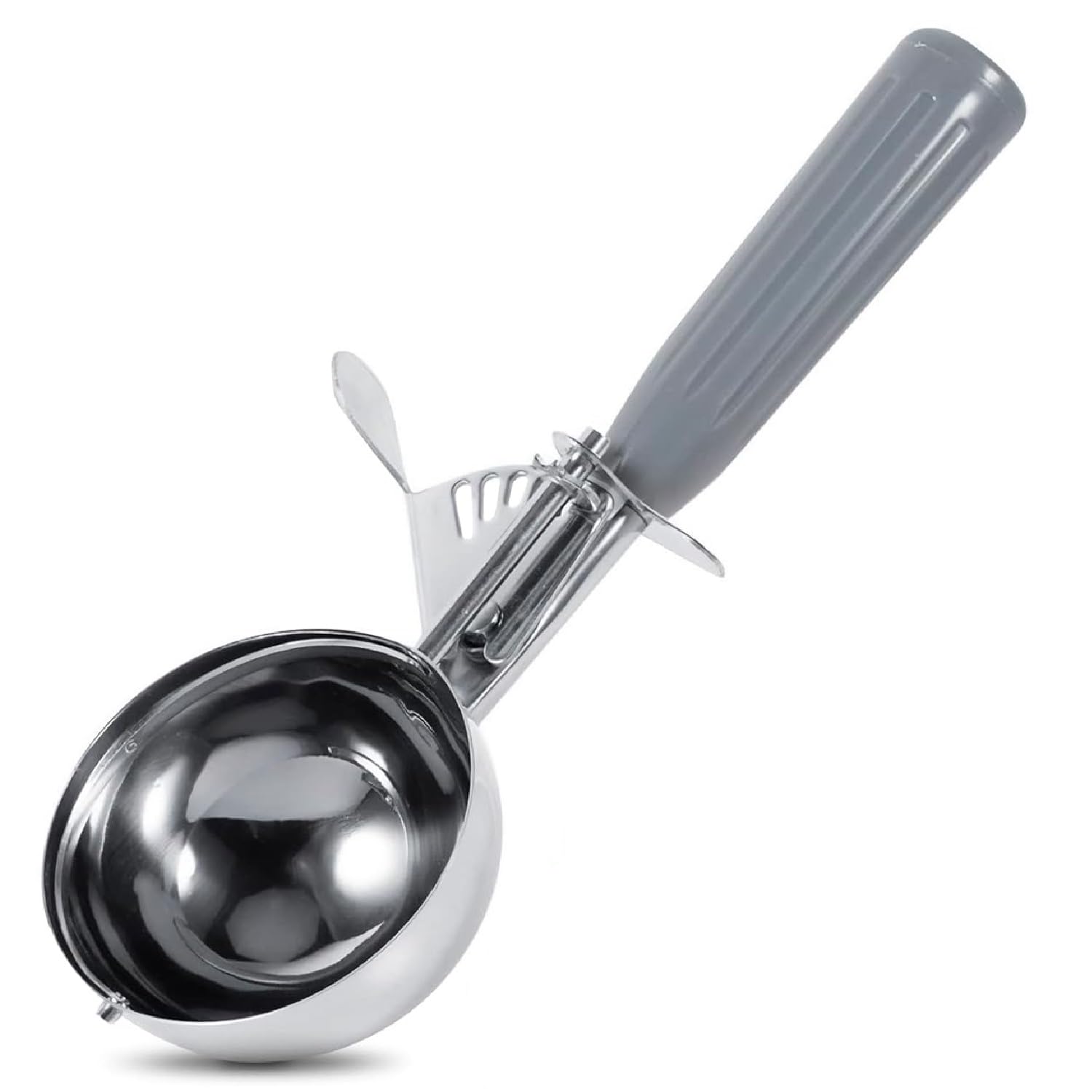 Stainless Steel Ice Cream Scoop With Trigger - #8 Stainless Steel Ice Scoops For Cookie Dough Measuring Scoops Metal Cup Cake Ma