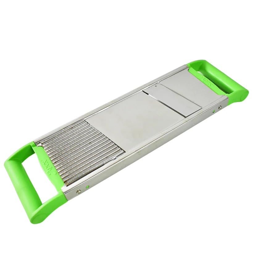 Oblivion Grater And Slicer For Kitchen 1 Pc  Multipurpose Stainless Steel 2 In 1 Vegetable Slicer, Cutter & Grater With Sharp B