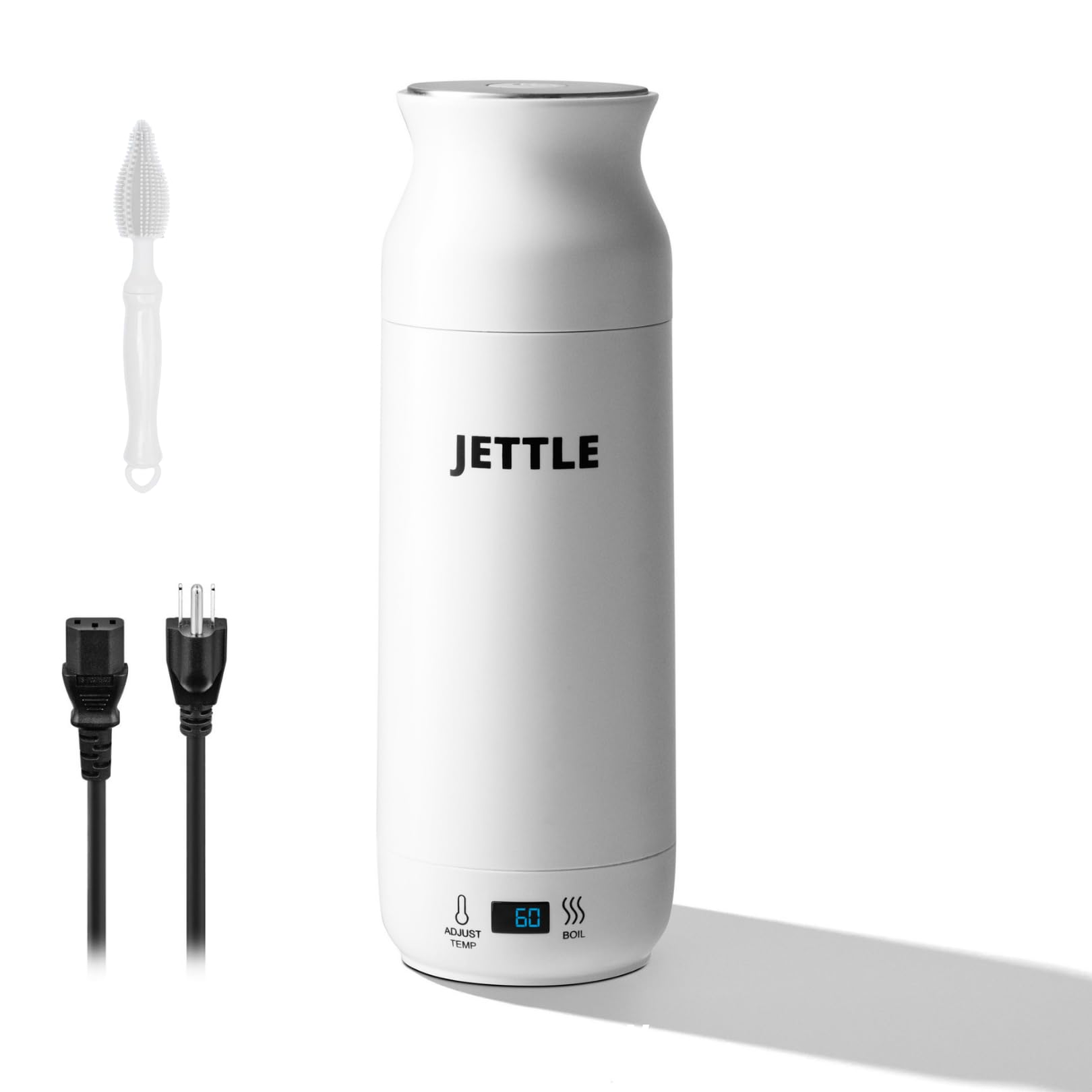 Jettle Electric Kettle - Travel Portable Heater For Coffee Tea Milk Soup - Stainless Steel Travel Water Boiler Tea Pot With Temp