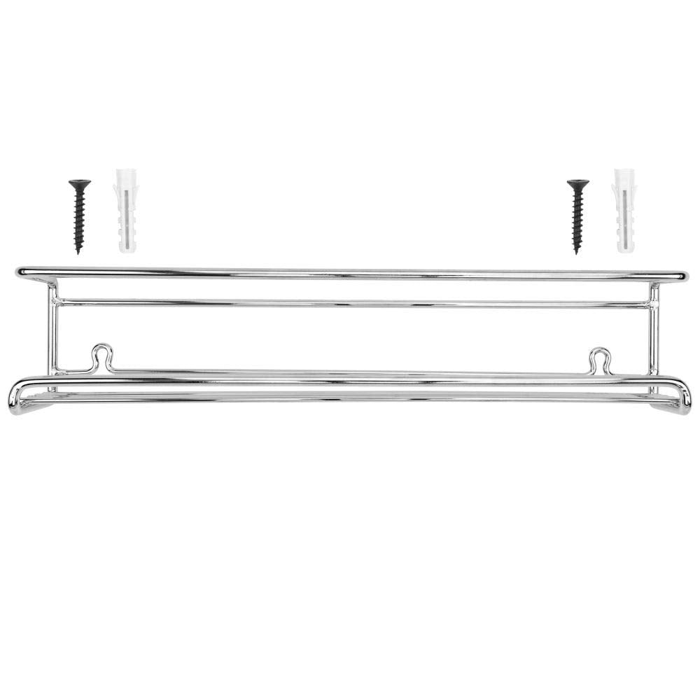 Southern Homewares Spice Rack Shelves, Set Of 4 Chrome Metal Kitchen Home Decor Accessory Pack
