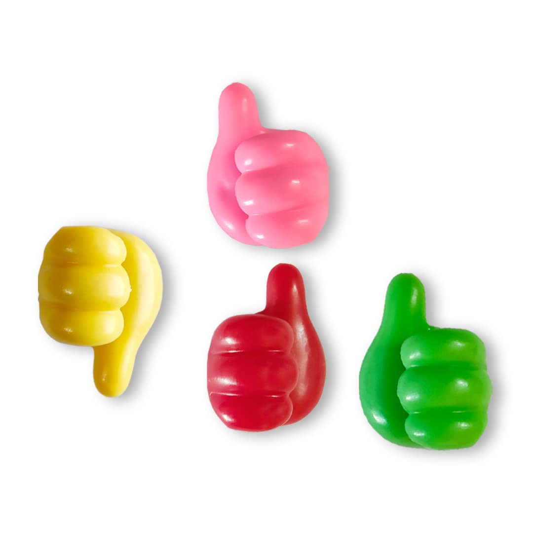 Ceuta 4 Pices Adhesive Thumb Wall Hooks For Hanging, Cable Organizer Clips, Adhesive Silicone Wire Organizer Key Hanger Cable Wi