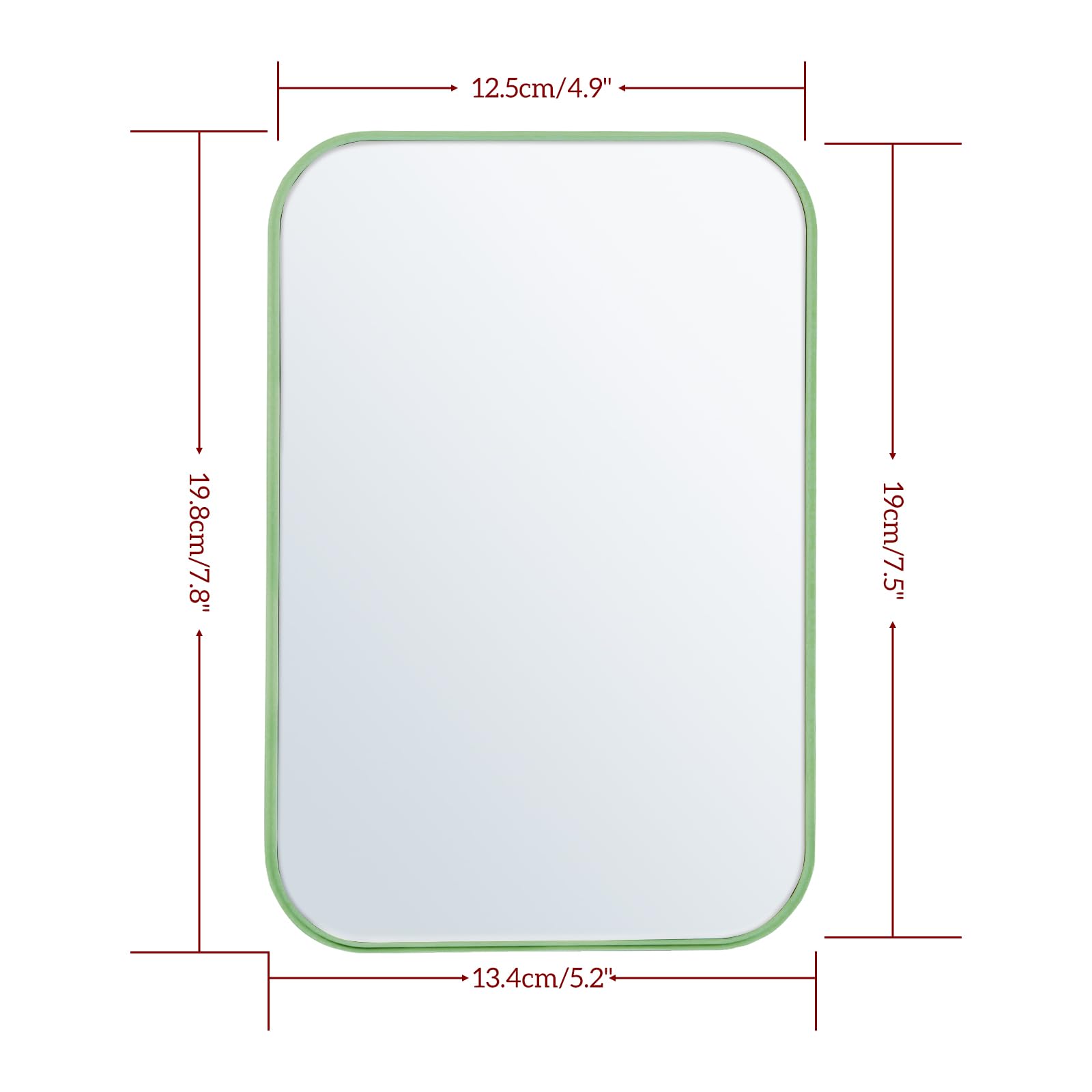 Yafmcy 8 Inch Desktop Makeup Mirror, Foldable Portable Princess Mirror With Stand,Table Desk Standing Cosmetic Mirror, Wall Hang