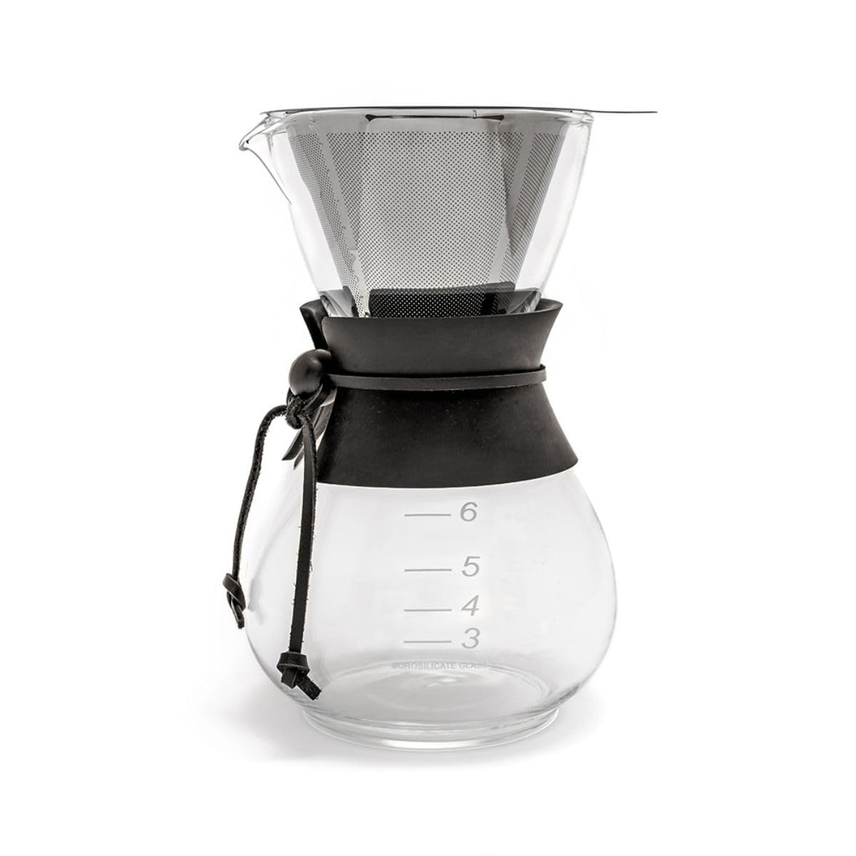 Yama Coffee Drip Pot With Reusable Filter Cone (30oz /w Heat Sleeve)