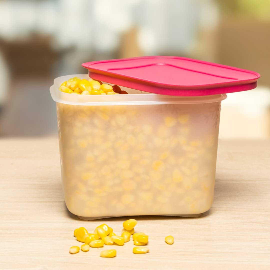 Tupperware Plastic Freezer Mates Gen Ii 1.1L 1Pc (Pink, White)