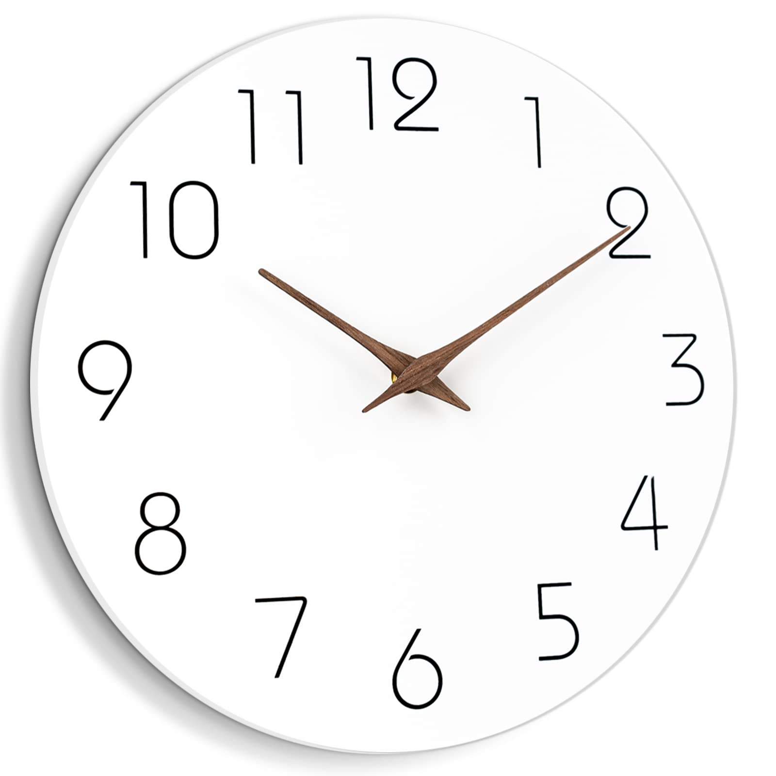 Mosewa Large Wall Clock 16 Inch Silent Non Ticking Wall Clocks Battery Operated - Simple Minimalist Clock Decorative for Kitchen