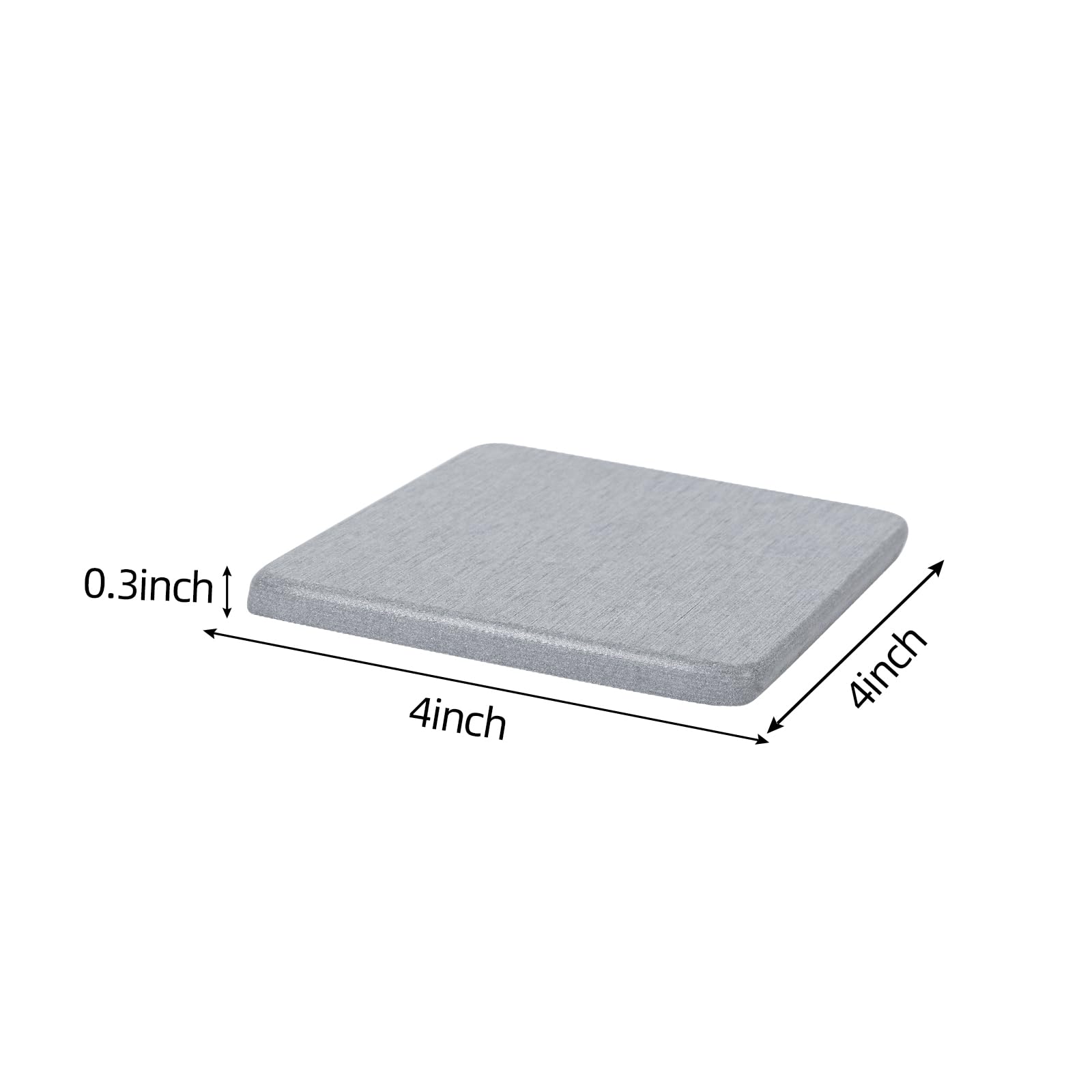 Wbcbec 6 Pieces Water Absorbent Diatomite Coasters, Diatomaceous Earth Kitchen Soap Dish Bathroom Trays Water Absorbing Stone Tr