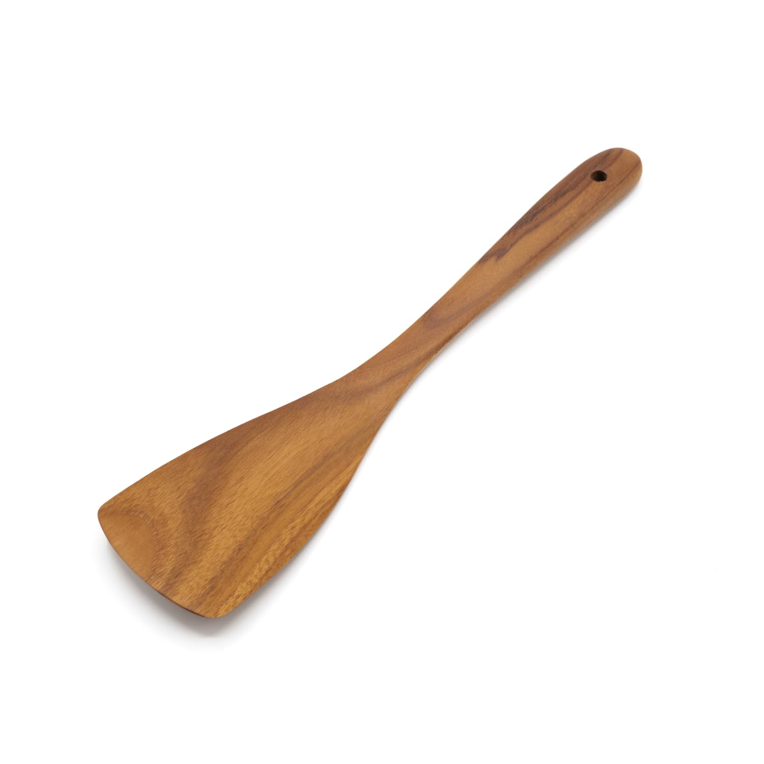 FAAY Teak Wooden Turner, Saute Paddle, Spatula, Compact - XL Size, Healthy and High Moist Resistance for Non Stick Cookware (12 