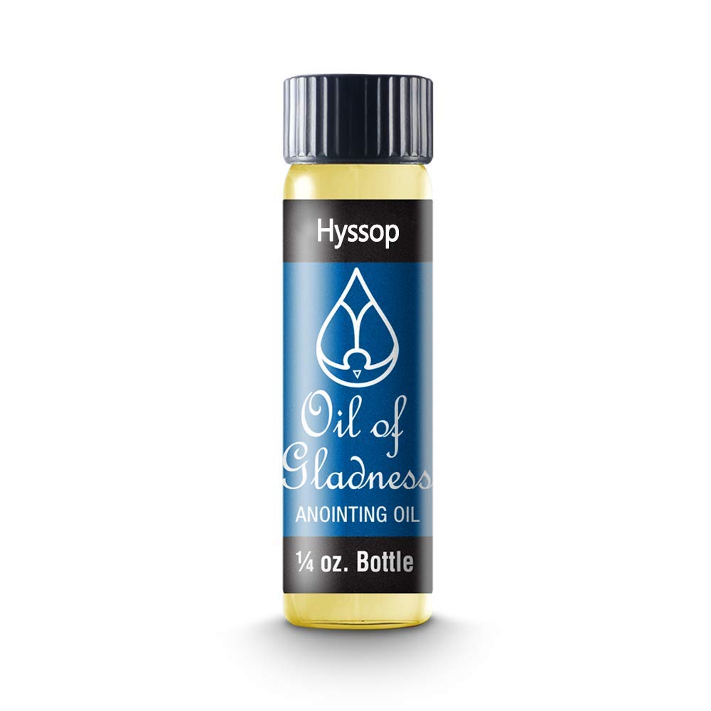 Oil of Gladness Hyssop Anointing Oil - Oil for Daily Prayer, Ceremonies and Blessings 1/4 oz