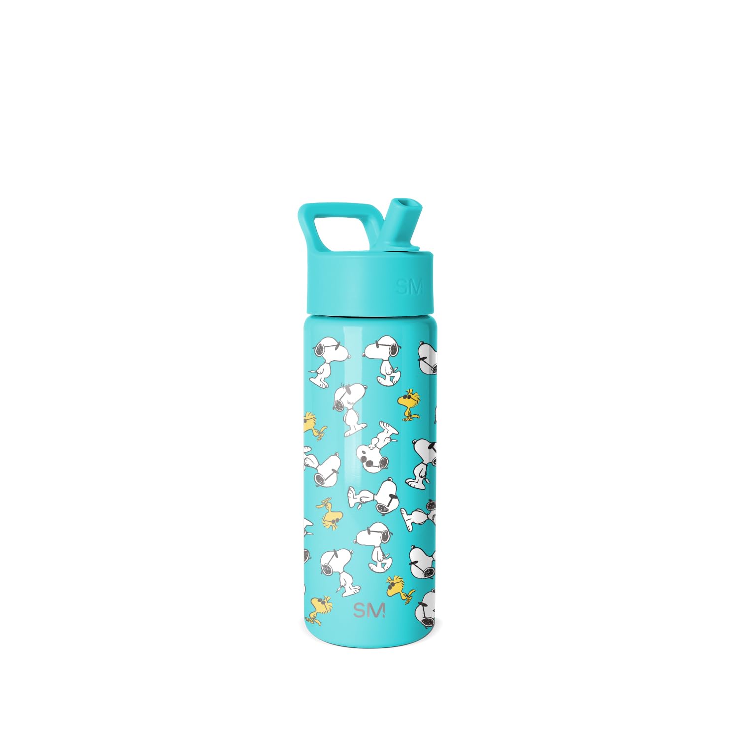 Simple Modern Peanuts Kids Water Bottle with Straw Lid | 18oz Insulated Stainless Steel Kids Tumbler & Spill Proof Toddler Cup f