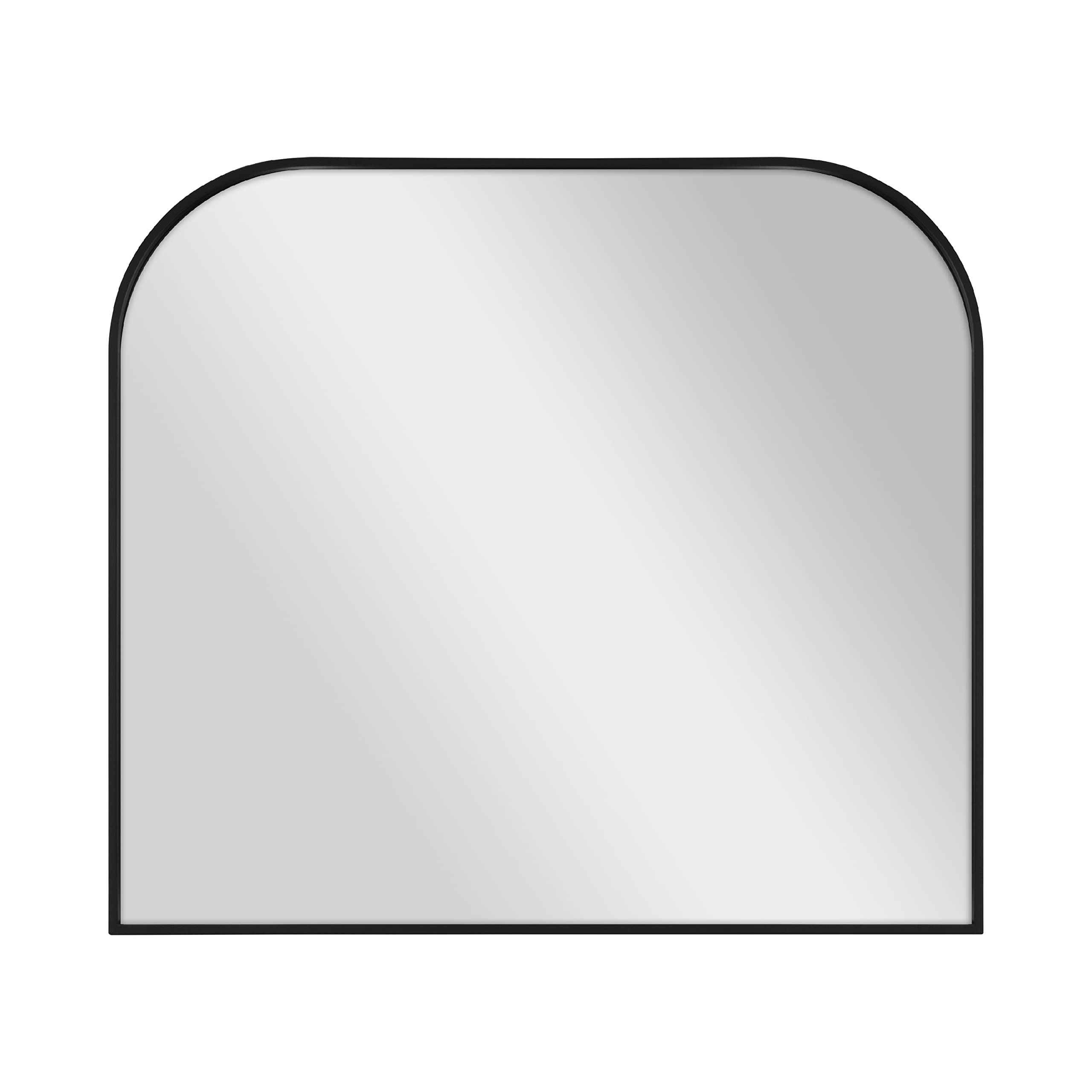 MCS Master & Co. Modern Metal Large Wall Mirror, Minimalist Home Decor Mantle Arch Mirror for Living Room, Bedroom, or Bathroom,