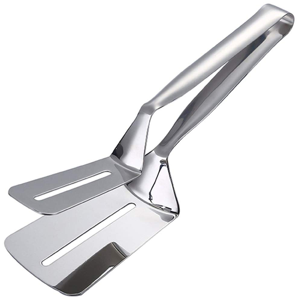 304 Kitchens Tongs 10 Inch Premium Stainless Steel Multipurpose Gripper Bread Clip/Steak Clamps/Fried Steak Clamp/Barbecue Tongs