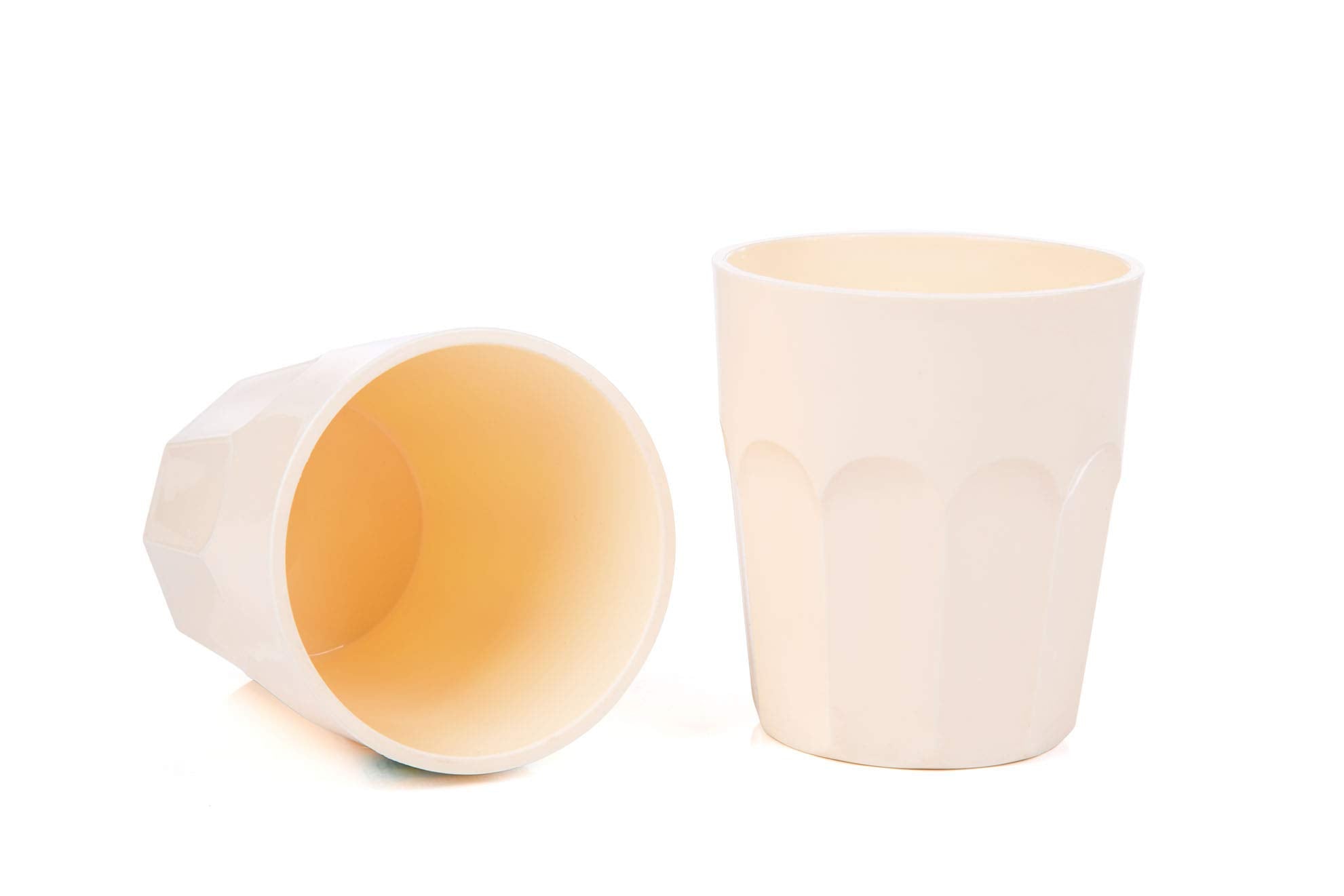 Mintra Home Unbreakable Tumblers 4 Pack (Small - 12Oz, Cream)
