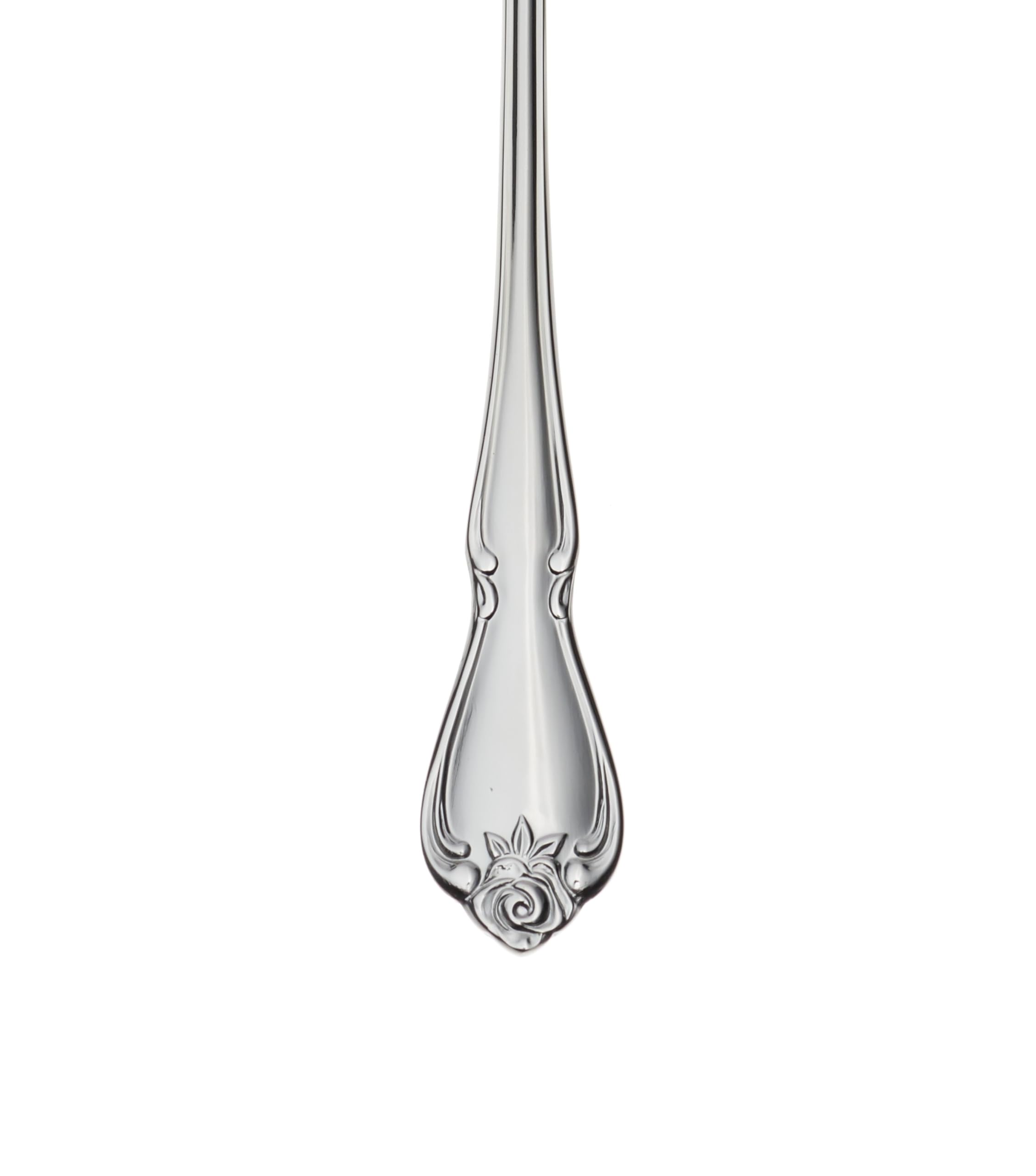 Oneida True Rose Iced Tea Spoons Set of 4, Silver, Model B552004F