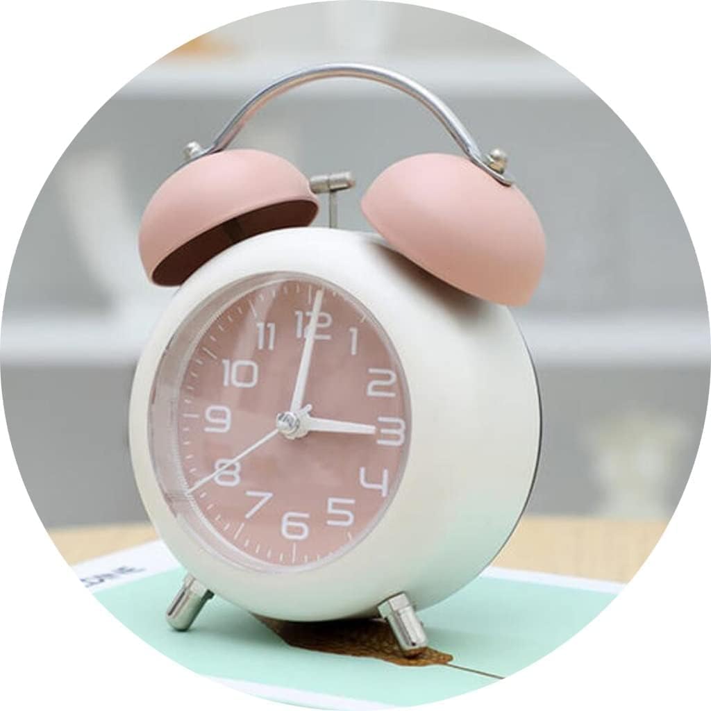 Eopzo Tb-01 Metal Twin Bell Alarm Clock, Loud Alarm Analog Desk Clock With Silent Sweep Movement, Bedside Table Clock For Kids B