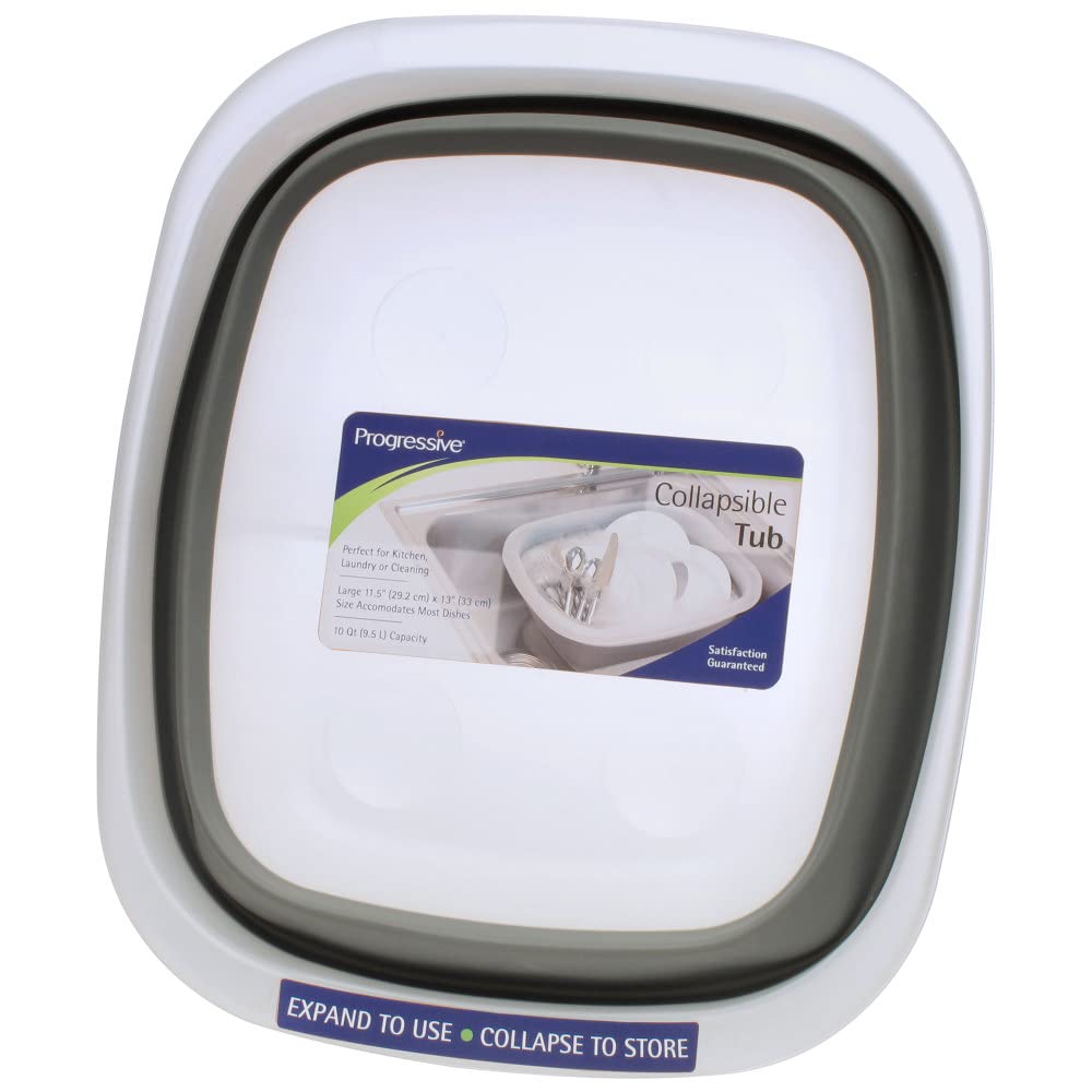 Progressive International Prepworks Collapsible Portable Wash Basin Dishpan