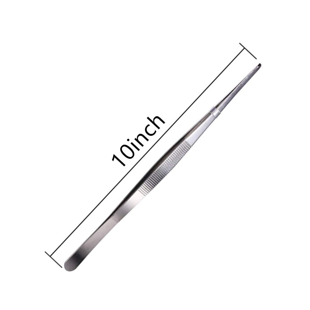 Aniso Long Tweezers- With Precision Serrated Kitchen Tweezers Tongs