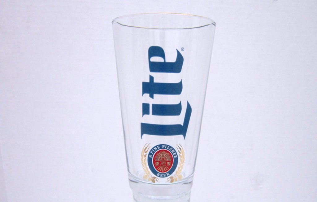 Miller Lite Pint Glass Retro
