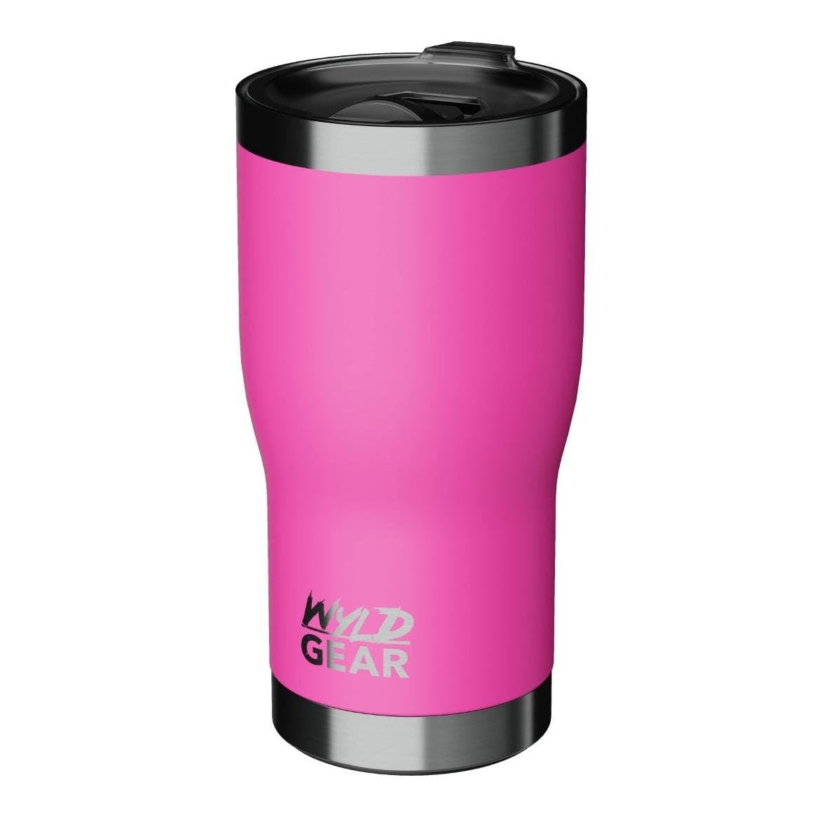 Wyld Gear Tumbler - Stainless Steel, Vacuum Insulated Travel Mug With Lid - 20Oz Pink