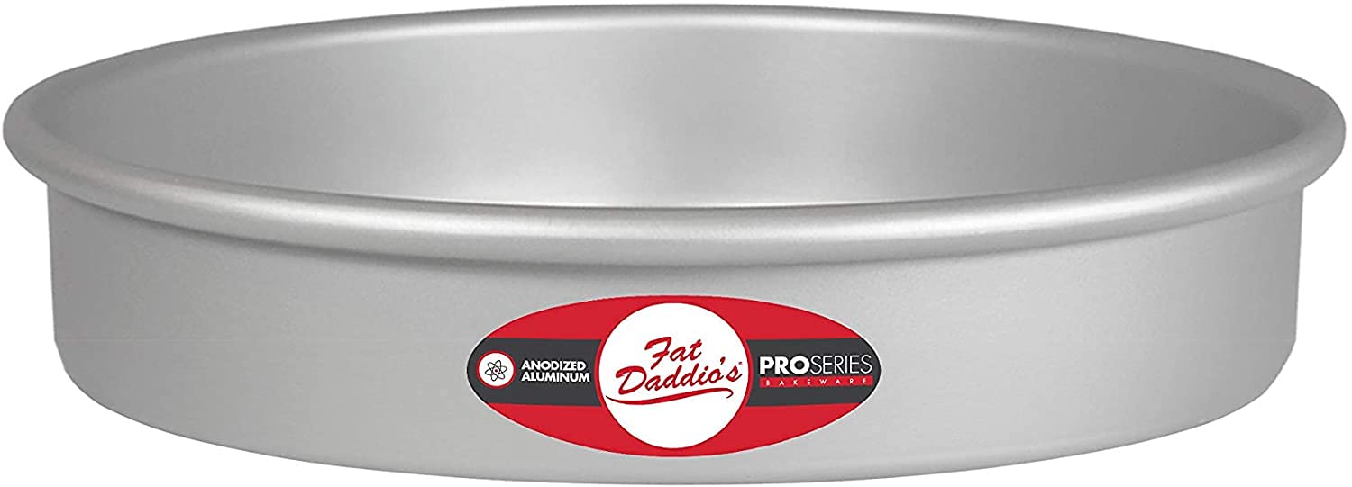 Fat Daddio'S Anodized Aluminum Round Cake Pan, 8 X 2 Inch