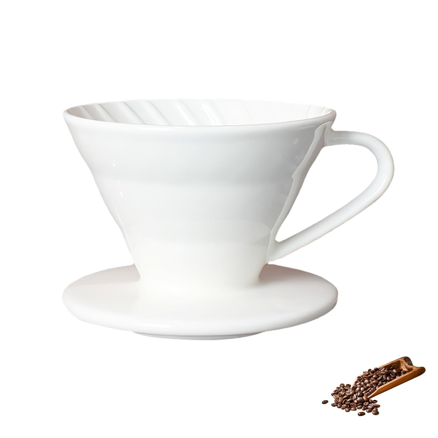 Marirao Pour Over Coffee Maker, Single Cup Coffee Dripper, Manual Porcelain Slow Brewing Accessories For Travel, Camping, Office