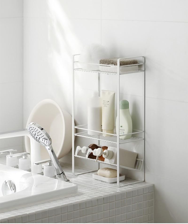 Arhat Organizers Storage Rack For Kitchen & Bathroom Organizer | Metal MultiPurpose 3Tier Storage Rack And Shelves For Home & 