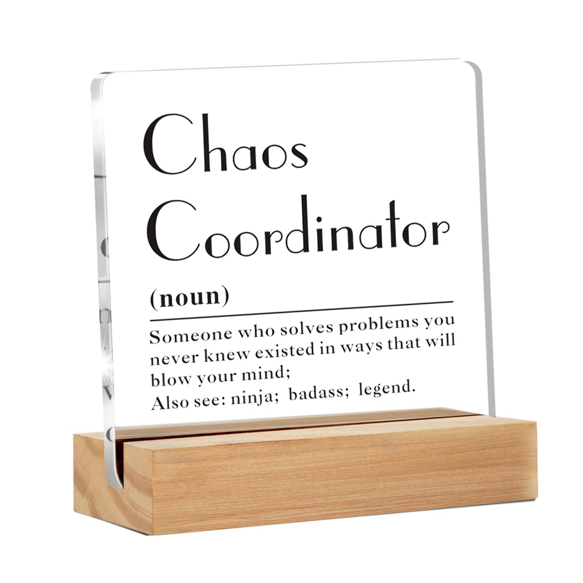 Chaos Coordinator Gifts for Women Men, Thank You Gifts For Coach Manager Teacher Mentor Boss, Chaos Coordinator Definition Clear