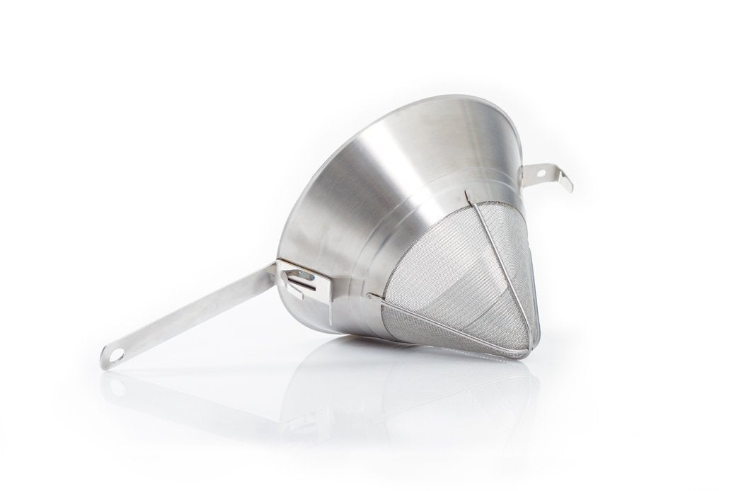 Linden Sweden Chinois Reinforced Extra Fine Mesh Strainer - 18/10 Stainless Steel - Commercial Grade, Dishwasher Safe, Made In S